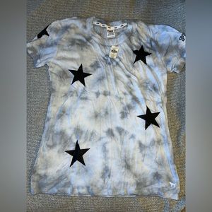 PINK - Gray/White Short Sleeve Tee